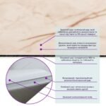 Самоклеюча вінілова плитка 600х300х1,5мм Благородний мармур, ціна за 1 шт. (СВП-101) Глянець SW-00000291 - Зображення 3