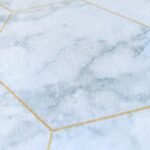 Самоклеюча плівка 0,45х10м х 0,07мм Малахітовий мармур золоті соти SW-00001214 - Зображення 2