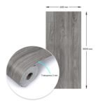 Самоклеюча вінілова плитка в рулоні 600х3000х2мм Попеляста (0004-8-матовий) SW-00001175 - Зображення 3