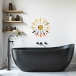 Дзеркальний декор акриловий самоклеючий золото, 25шт (D) SW-00002522 - Зображення 6