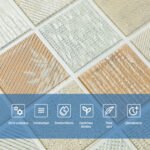 Панель стінова 3D 700х700х4мм Мозаїка бежева SW-00002011 - Зображення 4