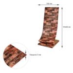 Самоклеюча 3D панель 19600x700x3мм Коричнева Катеринославська Цегла SW-00001469 - Зображення 4