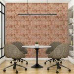 Декоративна 3D панель самоклейка 700х770х5мм Мармур червоний (цегла) (063) SW-00000035 - Зображення 5