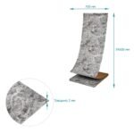 R061-2-20 Панель стінова у рулоні 3D 700х19600х2мм Мармур Чорний (D) SW-00002279 - Зображення 4