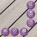 Покриття вінілове самоклеюче 3D рейки 600х600х2,8мм SW-00003244 - Зображення 5