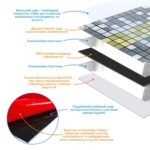 Самоклеюча алюмінієва плитка 300х300х3мм Срібна із золотом мозаїка SW-00001826 - Зображення 2