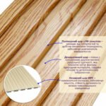 Рейка декоративна WPC стінова 3000х150х9мм Сосна SW-00001867 - Зображення 2