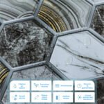 Декоративна ПВХ плитка на самоклейці 275х285х4мм Соти, ціна за 1 шт. (СПП-500) SW-00000524 - Зображення 4