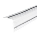 Плінтус РР самоклеючий 2300х140х4мм Білий з сірою смужкою (D) SW-00001809 - Зображення 2