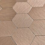 Самоклеюча алюмінієва плитка 300х300х3мм Мозаїка рожеве золото SW-00001930 - Зображення 5