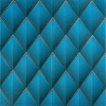 Панель стінова 3D 700х700х4мм Ромб синій SW-00001985