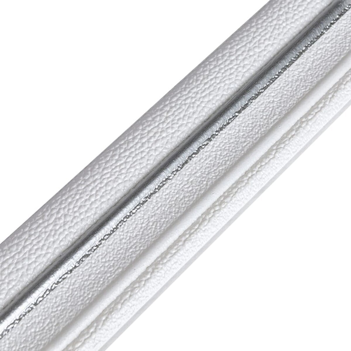 ff1b5439a1-1_resize_1200x1200 Плінтус РР самоклеючий 2300х70х4мм Білий з сірою смужкою (D) SW-00001833 - Зображення 1