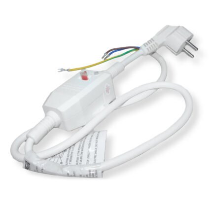 Кабель живлення з вилкою і автоматичним захисним вимикачем ПЗВ (230V; 10A; 1.70 м,3×1.0mm)