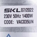 Двигун для пилососа VAC035UN SKL D=130/84 mm H=34/109 mm 1400 W - Зображення 3