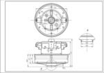 Двигун для пилососа Samsung DJ31-00005H VCM-K40HU (з виступом) D=135/84 mm H=35/102 mm 1560 W - Зображення 2