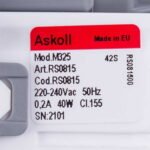 Помпа (насос) для пральної машини Indesit C00266228 Askoll 40 Вт М325 (контакти спарені спереду, на 3 засувки) - Зображення 3