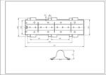 ребро барабана для пральної машини Whirlpool L=215mm 480110100104