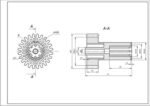 Шестерня з валом для м&aposясорубки Braun 67051414 - Зображення 2
