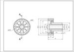 Шестерня середня для м&aposясорубки Kenwood KW715563 - Зображення 2