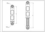 Амортизатор бака для пральної машини Electrolux 3794303010 80N L=165-245mm D отвору=11mm - Зображення 2