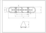 ребро барабана для пральної машини Electrolux L=165mm 8118632051