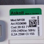 Помпа (насос) для пральної машини Gorenje 398371 292050 Askoll 25 Вт M108 (контакти спарені ззаду, на 3 саморізи) - Зображення 6