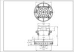 Двигун для мийного пилососа VAC047UN SKL D=137/78 mm H=37/139 mm 1400 W - Зображення 2