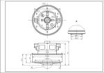 Двигун для пилососа VAC031UN (з виступом) SKL D=134/84 mm H=35/101 mm 1400 W - Зображення 2