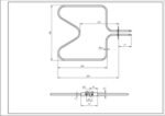 Тен нижній для духовки Electrolux 3871428011 1000W - Зображення 2