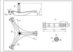 Хрестовина барабана для пральної машини Атлант 730136201500 L=125mm - Зображення 2