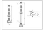 Амортизатор 80N для пральної машини Electrolux 1552394023 - Зображення 2