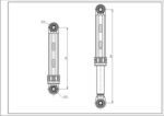 Амортизатор бака для пральної машини Samsung ANSA DC66-00421A 80N L=160-255mm D отвору=10mm - Зображення 2