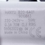 Помпа (насос) для пральної машини Ardo 651065248 Hanyu 30 Вт B20-6A01 (контакти роздільні ззаду; на 8 засувок) - Зображення 2