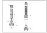 Амортизатор бака для пральної машини Whirlpool 481252918043 ANSA 120N L=160-255mm - Зображення 2