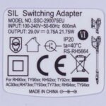 Адаптер для акумуляторного пилососа Rowenta RS-RH5664 SSC-290075EU 240V 29V 0.75A - Зображення 2