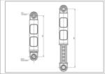 Амортизатор бака для пральної машини Electrolux 8581322553513 60N L=165-240mm D отвору=11mm - Зображення 2