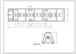ребро барабана для пральної машини Samsung DC97-02051E L=218mm