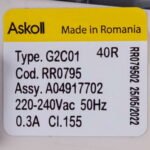 Помпа (насос) для пральної машини Electrolux 140049177011 Askoll 30 Вт RR0594 (контакти роздільні ззаду) - Зображення 6