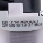 Помпа (насос) для пральної машини Bosch 00145212 786729 Copreci KEBS111/047 30 Вт (контакты спаренные спереди) - Зображення 6