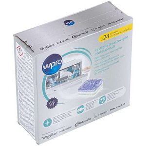 Таблетки TAB314 (24 шт) Wpro C00860155 для посудомийної машини