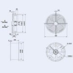 Осьовий вентилятор Weiguang YWF4D-350-B-102/34-G 380V 1380rpm 2290 м3/год - Зображення 3