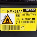 Компресор для холодильника HMK95AA SECOP (DANFOSS) R600a 167 W (з пусковим реле ZAF-5) - Зображення 2