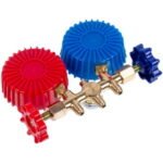 Манометричний колектор 2-вентильний XM-R560G R-22 (R-12 R-502) + шланги 3шт.x1500mm - Зображення 3