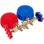 Манометрический колектор 2-вентильний XM-R572G R-410 (R-22 R-134 R-404) + шланги 3шт.x1800mm - Зображення 3
