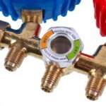Манометрический колектор 2-вентильний XM-R572G R-410 (R-22 R-134 R-404) + шланги 3шт.x1800mm - Зображення 4