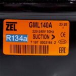 Компресор для холодильника Zanussi ZEL GML140A R134a 140W (з пусковим реле ZNB43-120P15C) - Зображення 2