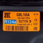 Компресор для холодильника Zanussi ZEL GML160А R134a 160 W (з пусковим реле ZNB68-120P15C) - Зображення 2