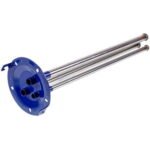 Фланець під сухі тени для бойлера Ariston 65118364 D зовн.=125mm L трубок=385/385/385mm (під анод M6)