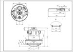 Двигун для пилососа Rowenta RS-RT900587 23800TSC-L D=108/71 mm H=104/44 mm - Зображення 2