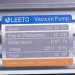 Вакуумний насос із манометром LEETO 2XZ-2A/C-SV (2 ступ./128 л/хв.) - Зображення 2